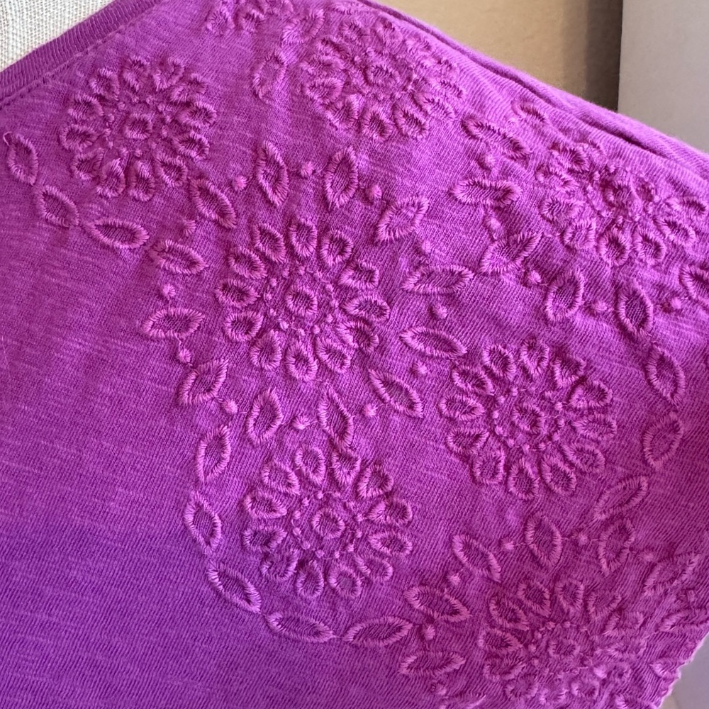 Talbots Violet Tee - Picture 3 of 5